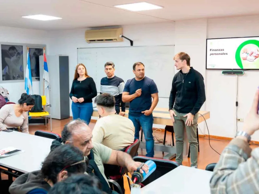 Martín González y docentes