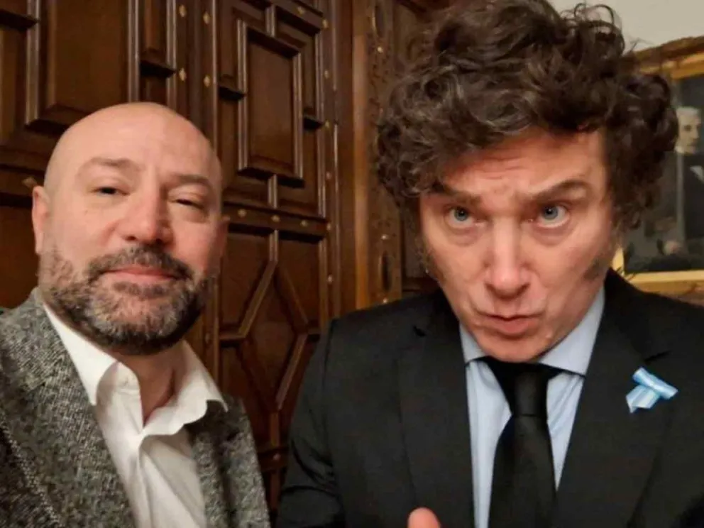 Diego Spagnuolo y Javier Milei