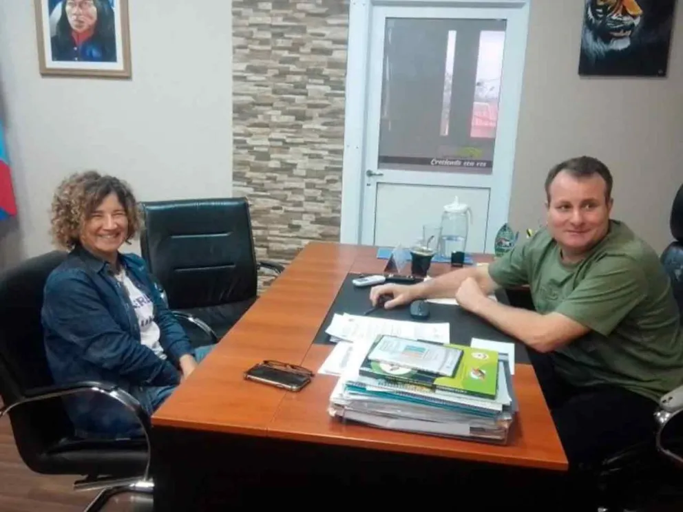 Marta Ferreira con Germán Burger