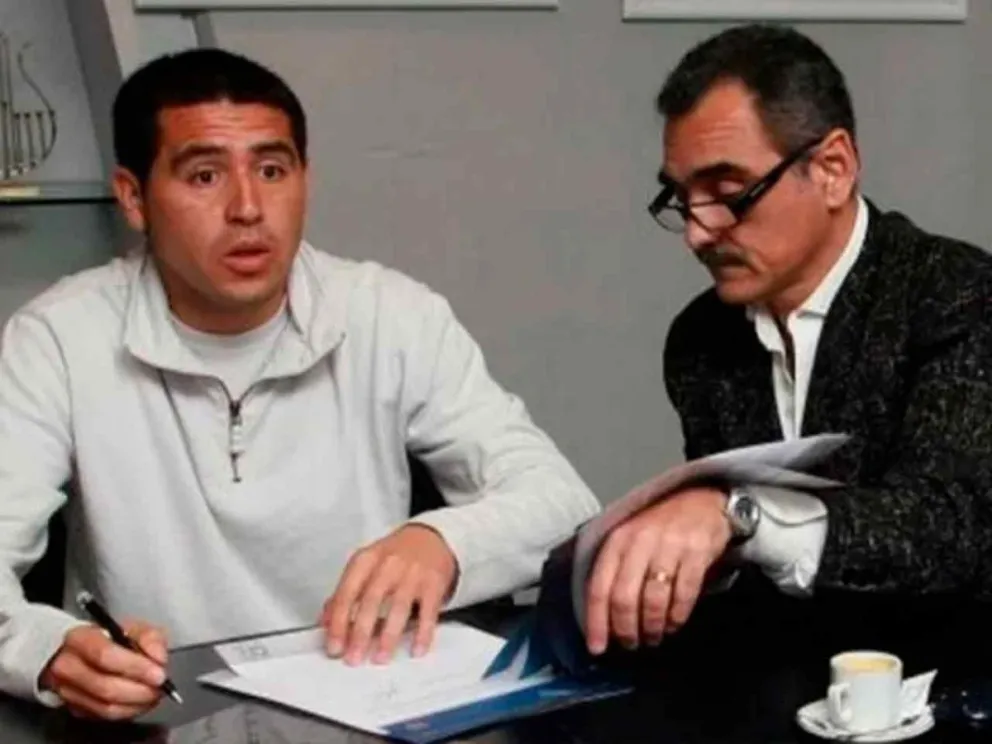 Riquelme junto a Daniel Bolotnicoff
