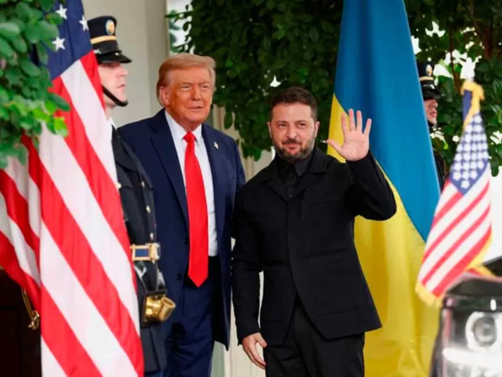Donald Trump y Volodímir Zelenski