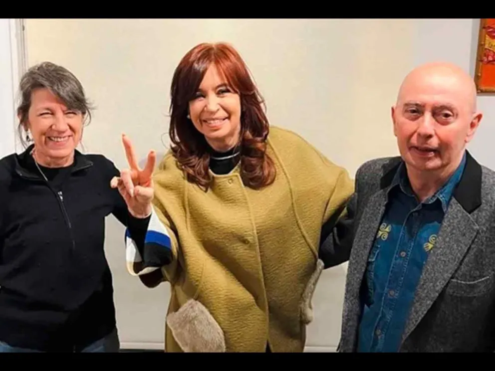 Cristina Kirchner junto a Carlos Solari