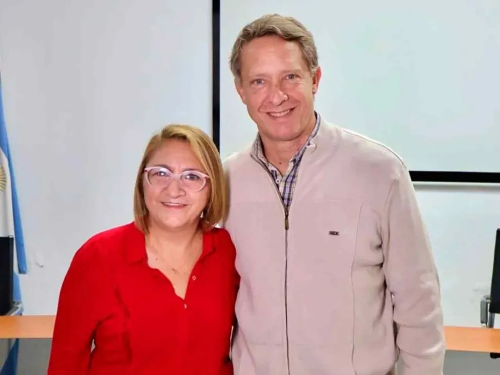 Celia Tabares junto a Lisandro Benmaor