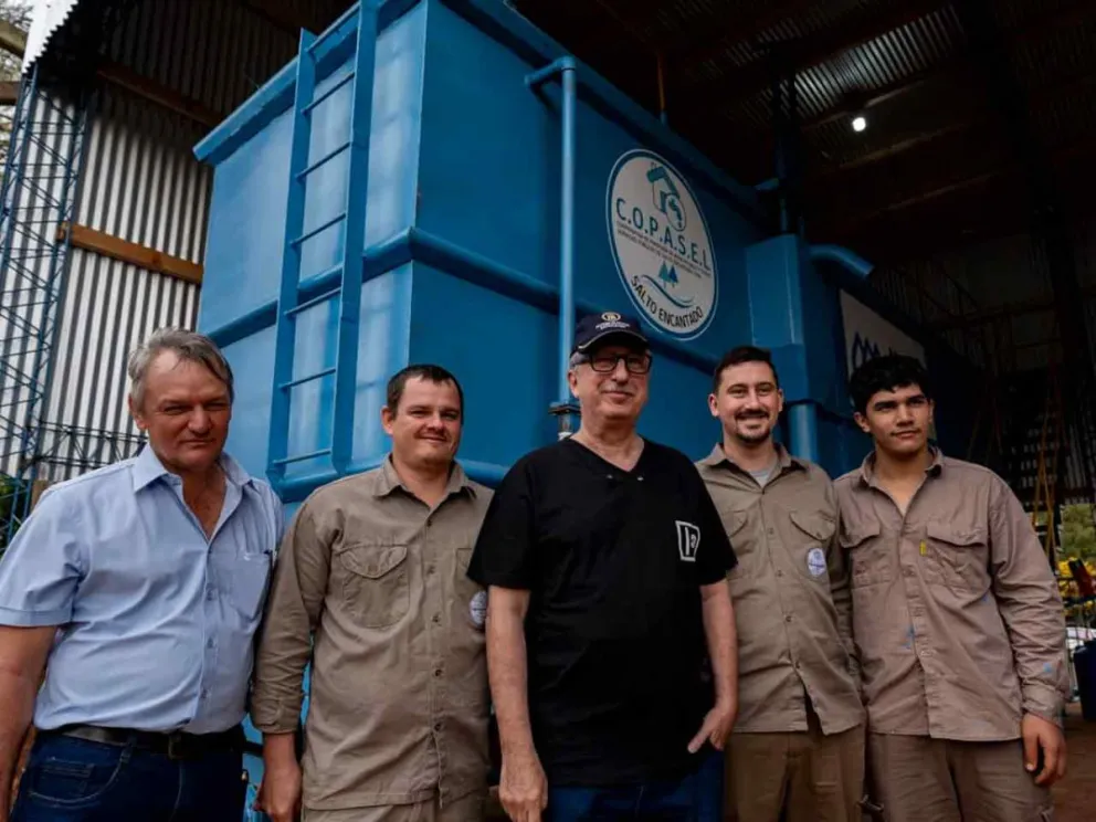 Hugo Passalacqua supervisó la nueva toma de agua