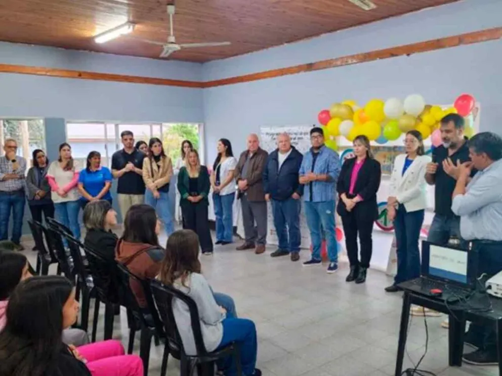 Momento de la inauguración del consultorio