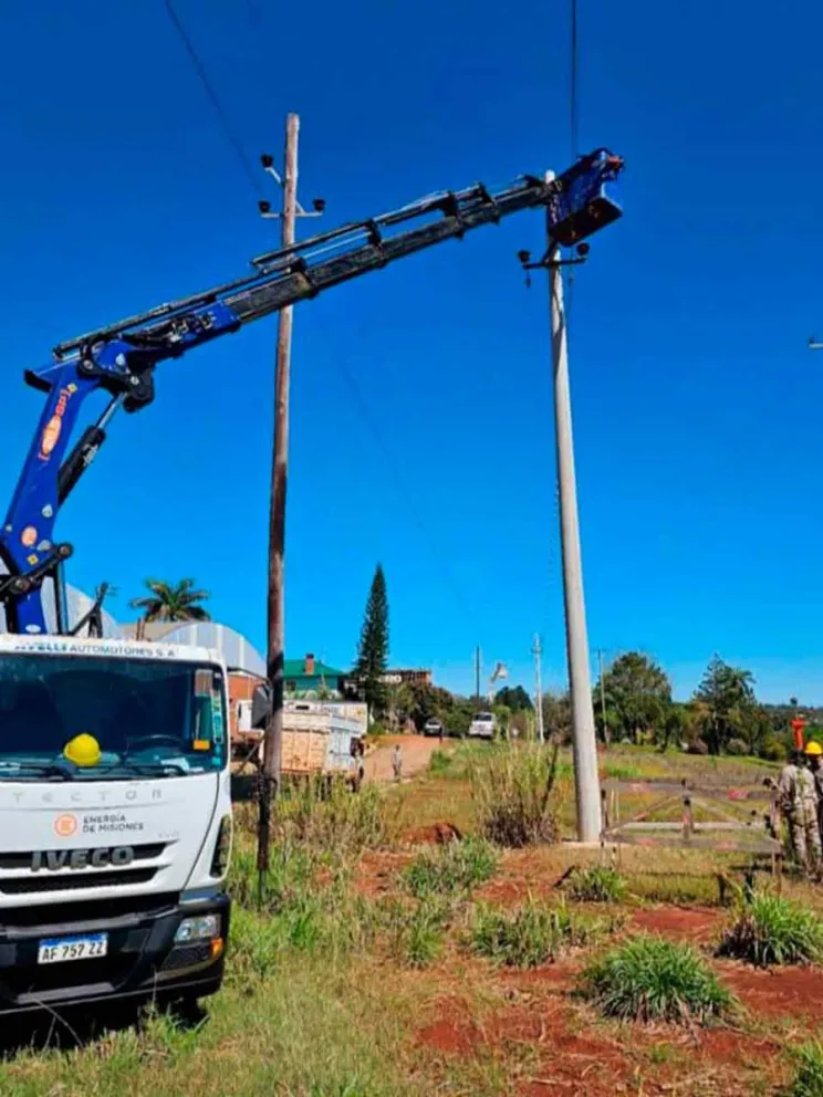  Colocación de columnas de cemento