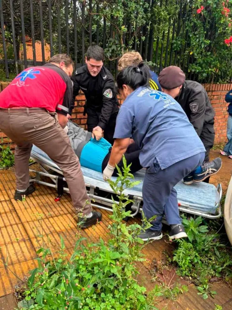 Intentaron reanimarlo mediante maniobras de RCP