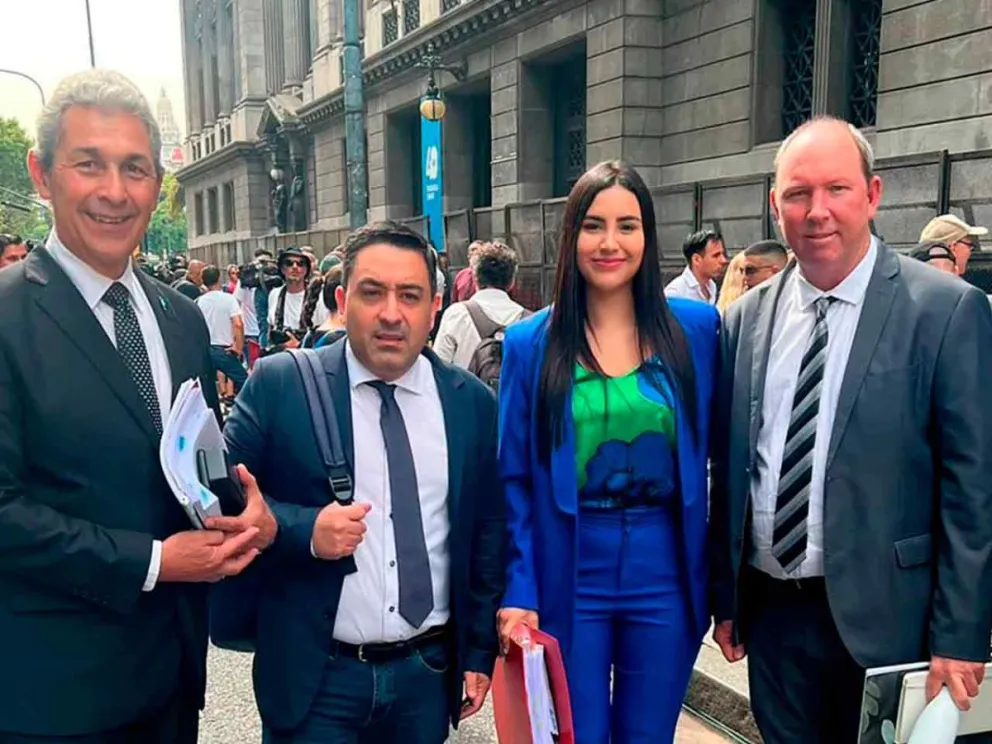 Carlos Fernández, Alberto Arrúa, Yamila Ruiz y Daniel Vancsik