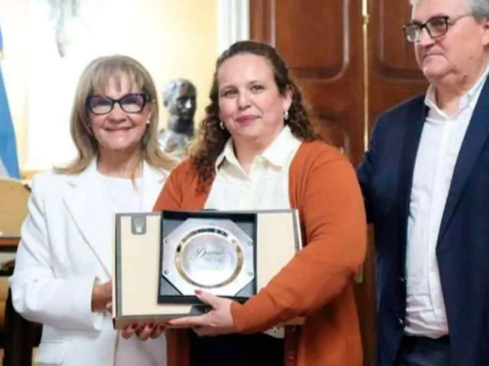 Aurora Souza recibió su distinción
