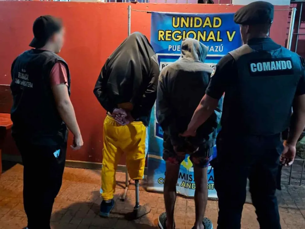 Los malvivientes en la sede policial