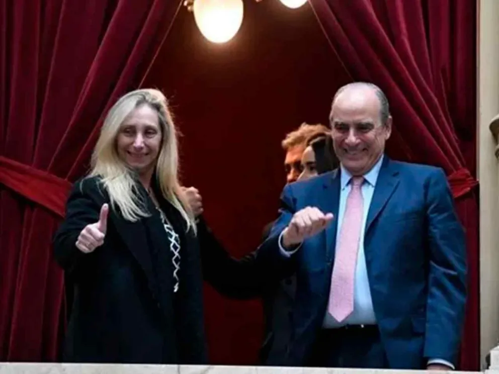 Karina Milei y Guillermo Franco