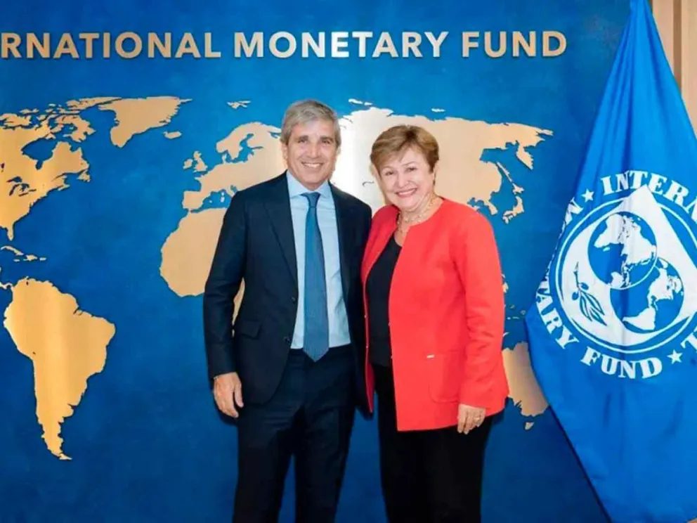 Luis Caputo y Kristalina Georgieva