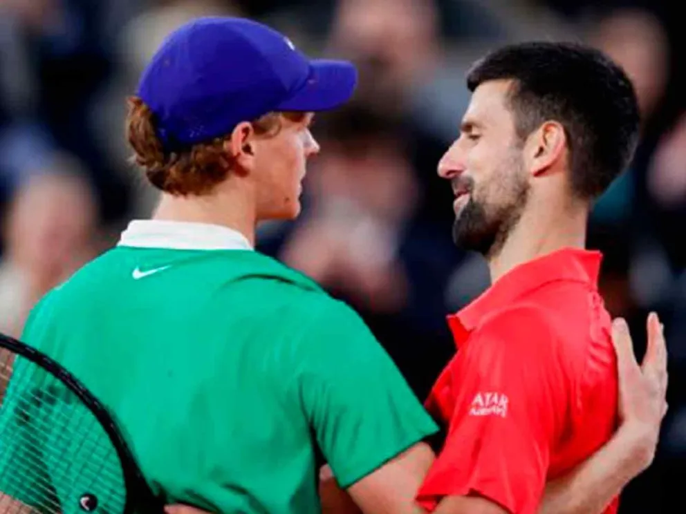 Jannik Sinner y Novak Djokovic
