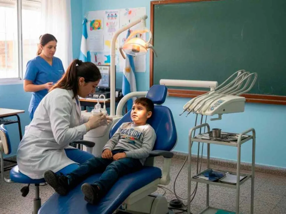 Con atención médica odontólogica