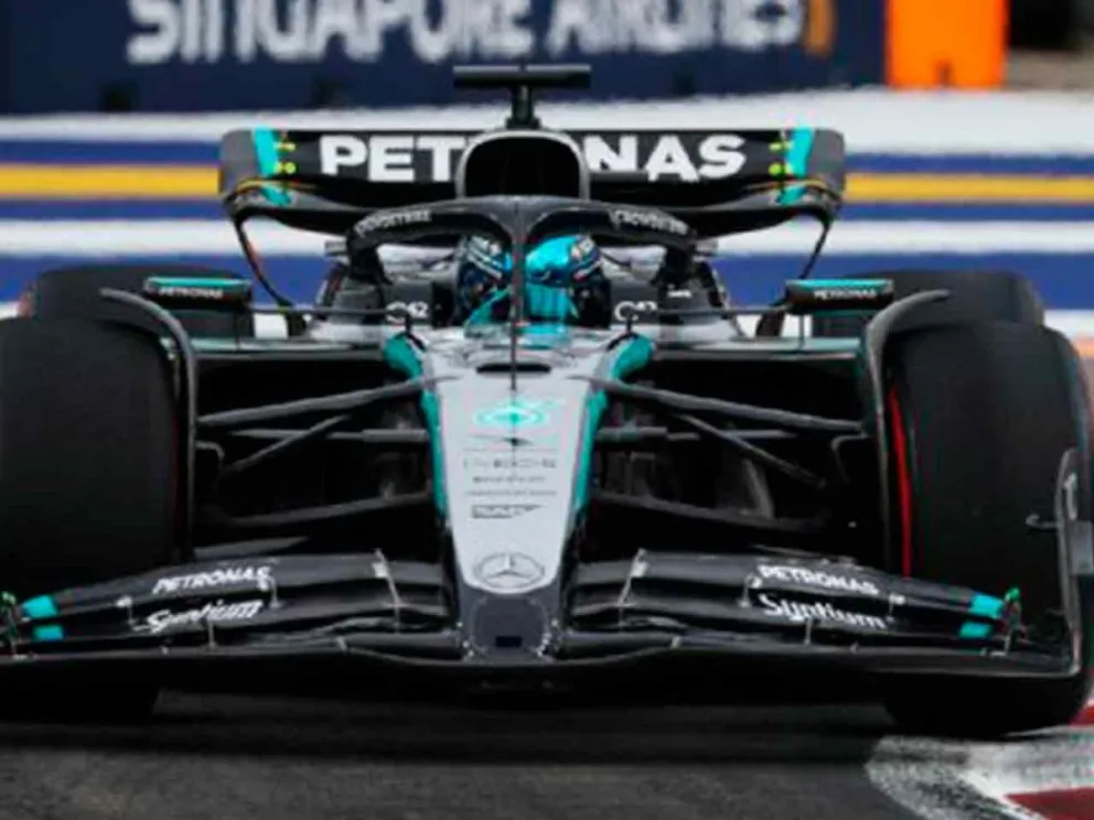 Mercedes F1 W16 del piloto británico