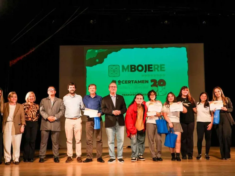 Hugo Passalacqua durante la premiación en el Instituto Montoya