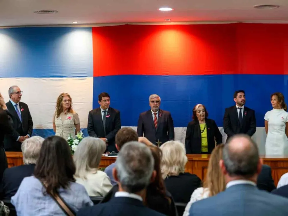 Acto de juramento de la nueva ministra