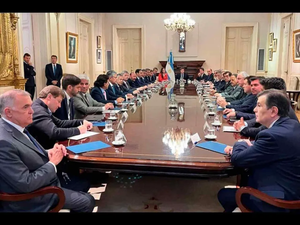 Tras el encuentro con el presidente Javier Milei