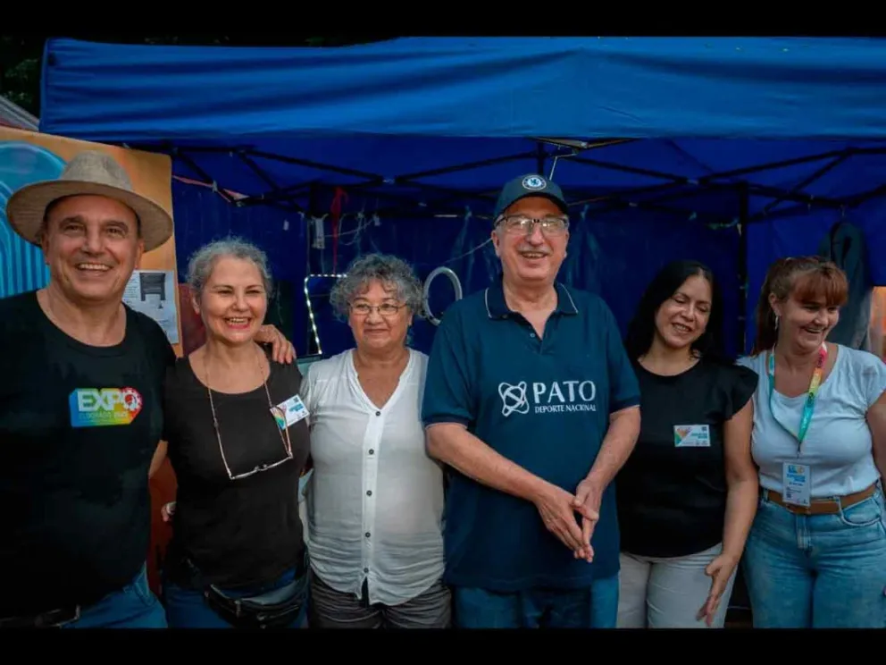 Passalaqua  y Durán con expositores 