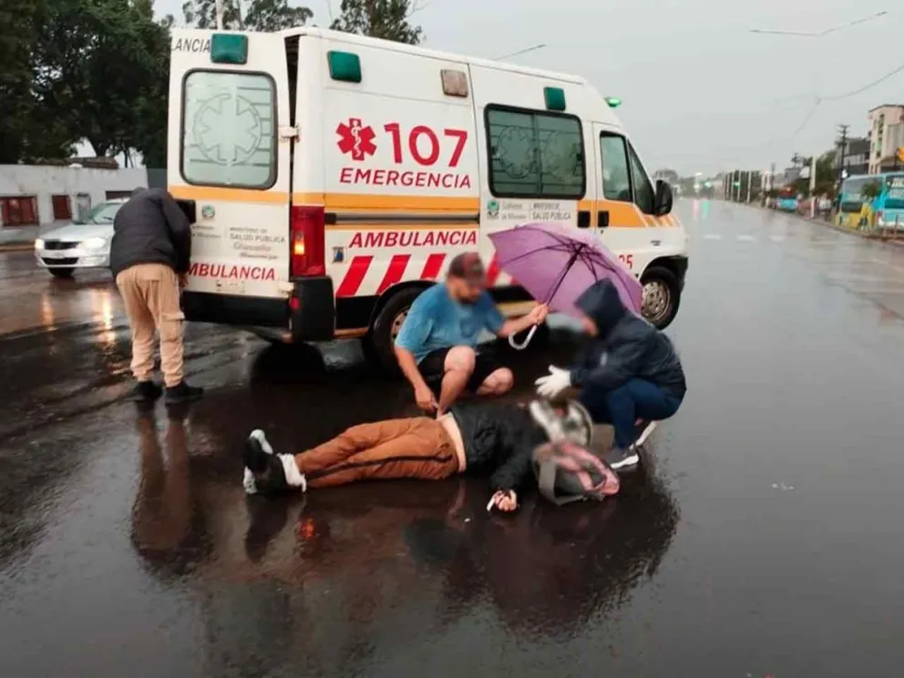 Fue trasladado al Hospital de Fátima