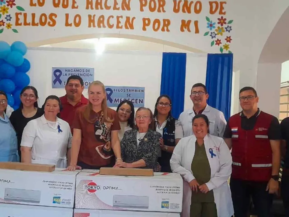 María Barán y directores sanitarios