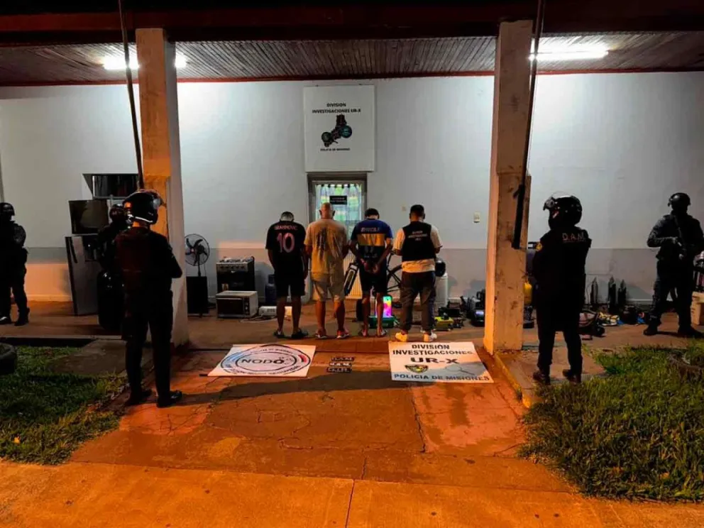 Tras cuatro allanamientos simultáneos