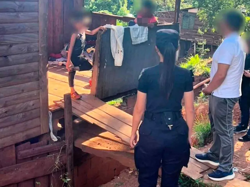 Los menores fueron puestos a resguardo