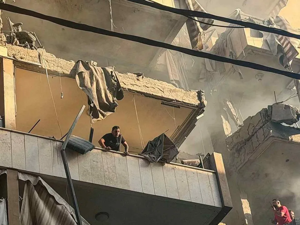 Ofensiva áerea en Haret Hreik