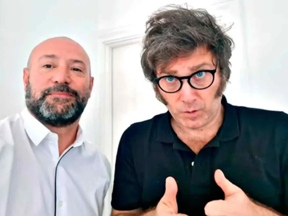Diego Spagnuolo y Javier Milei
