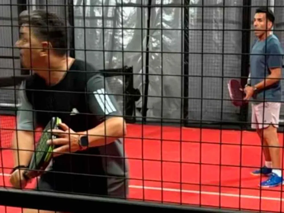 Marcelo Gallardo y Carlos Tevez