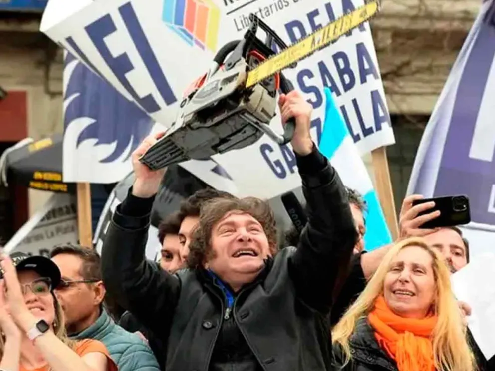 El Presidente junto a Karina Milei