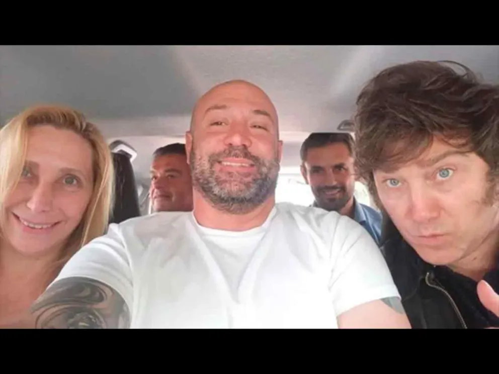 Diego Spagnuolo y los hermanos Milei