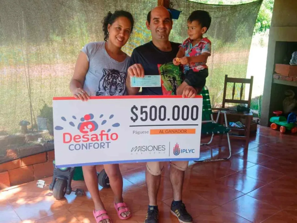 Jorge Da Cruz y familia, los ganadores