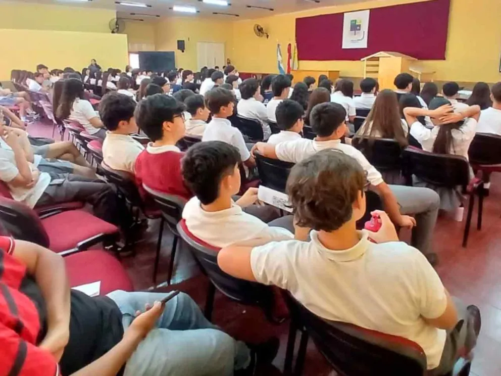 Participaron alumnos de tres instituciones