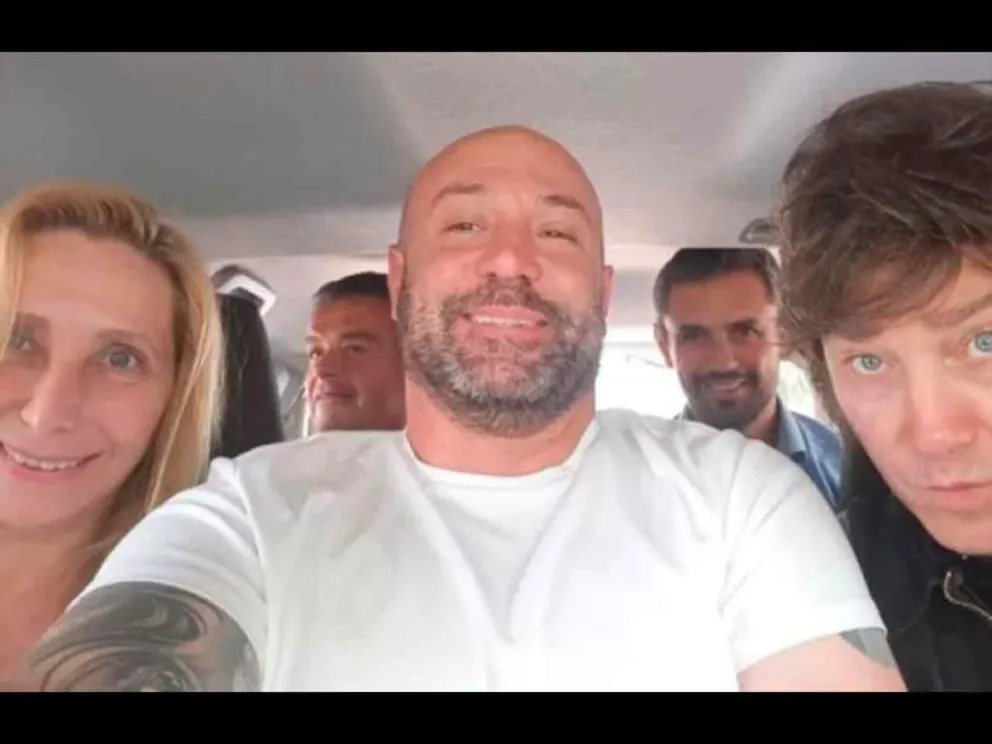 Diego Spagnuolo y los hermanos Milei