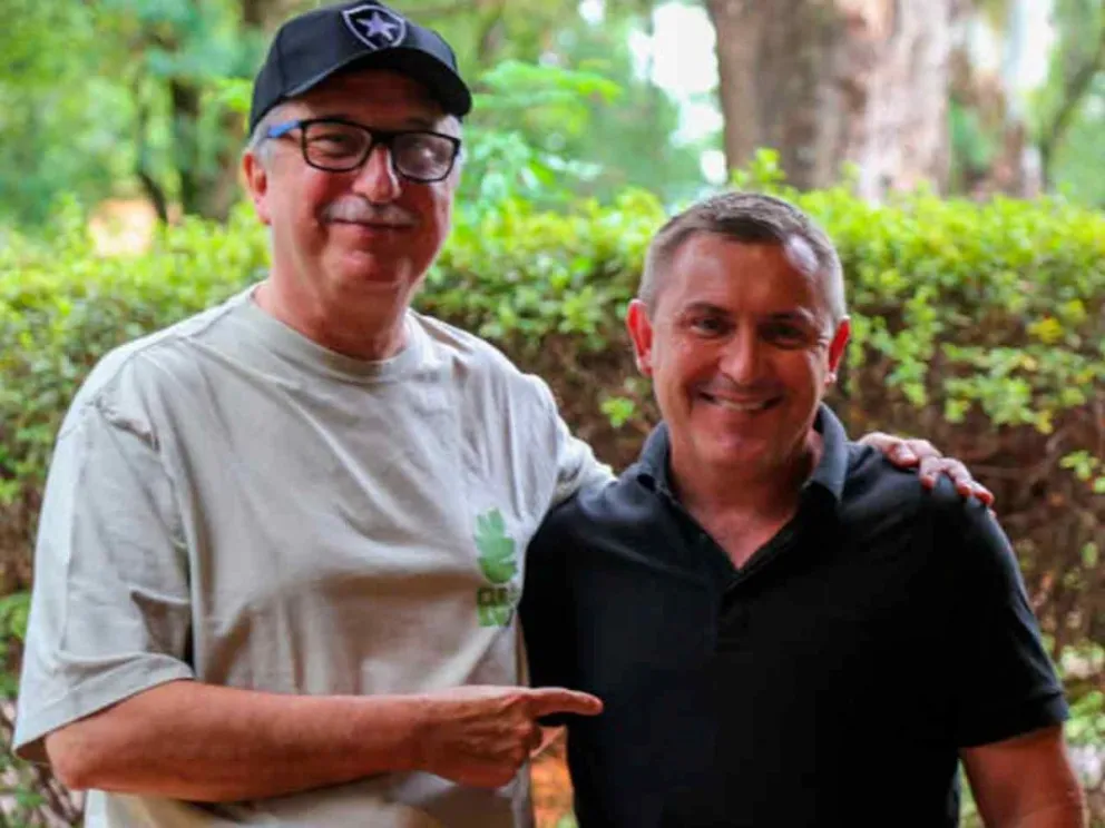 El Gobernador junto a Carlos Sartori