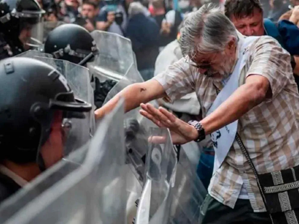 Producto de la represión policial