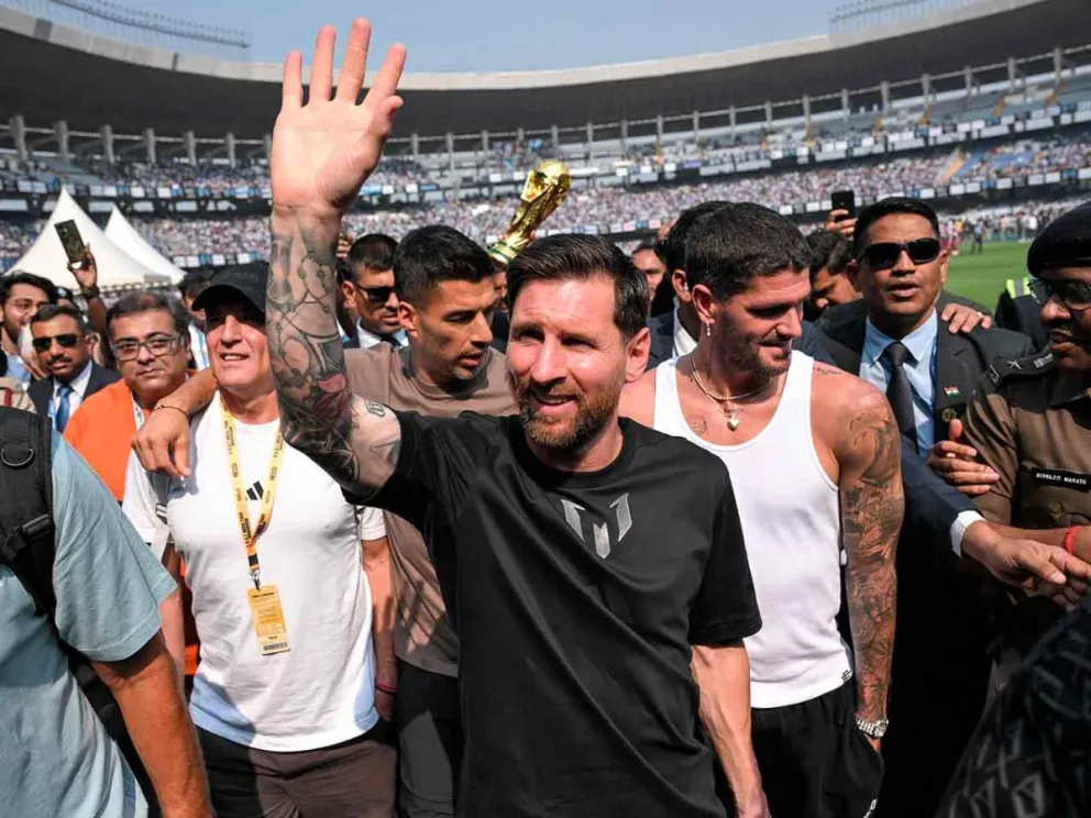 Lionel Messi en el Salt Lake Stadium