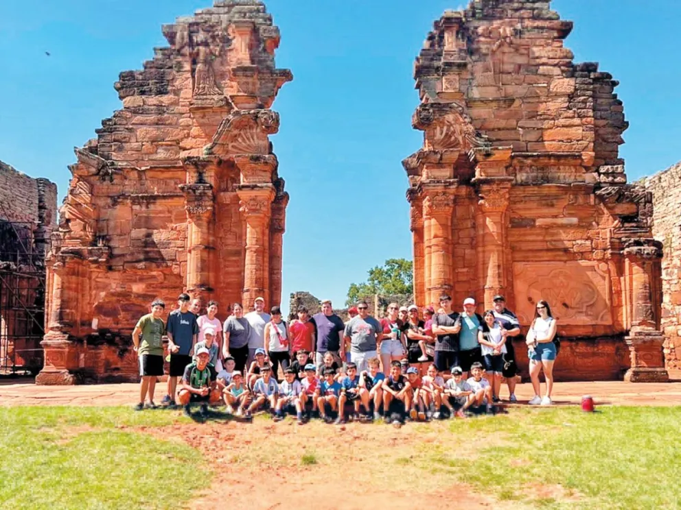 Los integrantes de la escuelita disfrutaron el paseo
