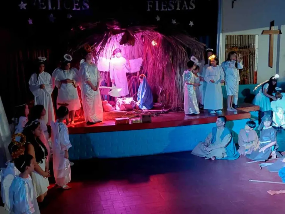 Recrearon el nacimiento de Jesús