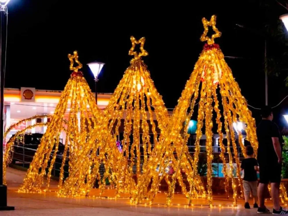 Espacio con espíritu navideño