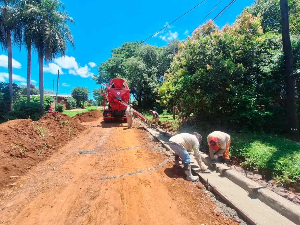 Construcción de cordón cuneta