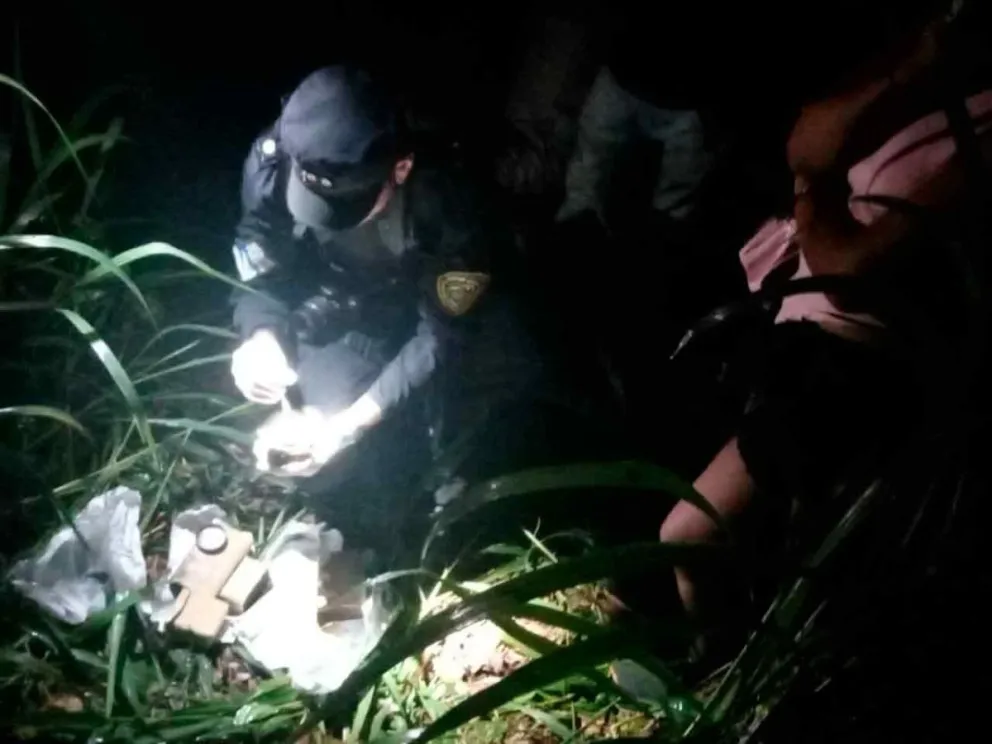 Improvisada guarida entre malezas