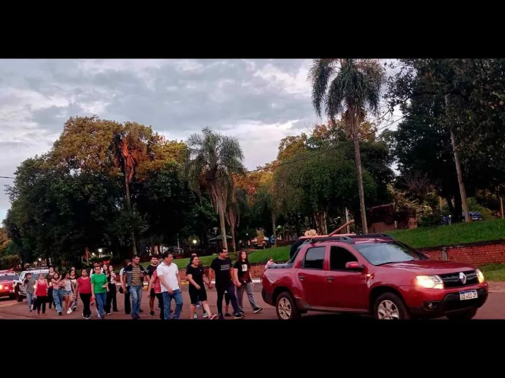 Caminata en homenaje a las víctimas