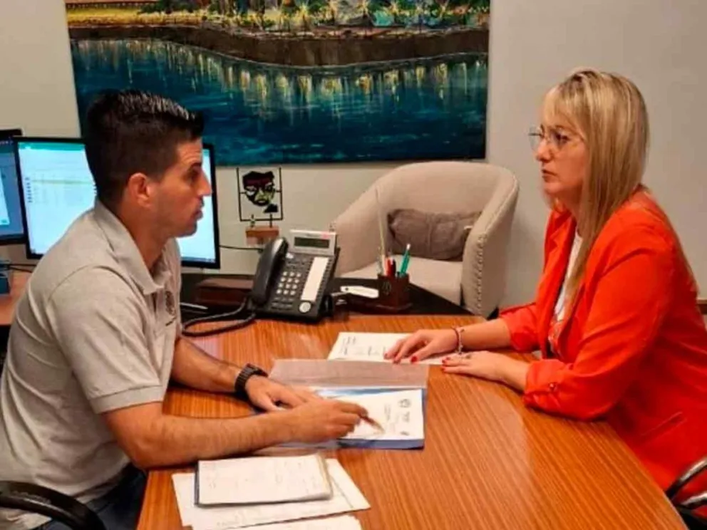 Nicolás Mazal se reunió con Claudia Acuña
