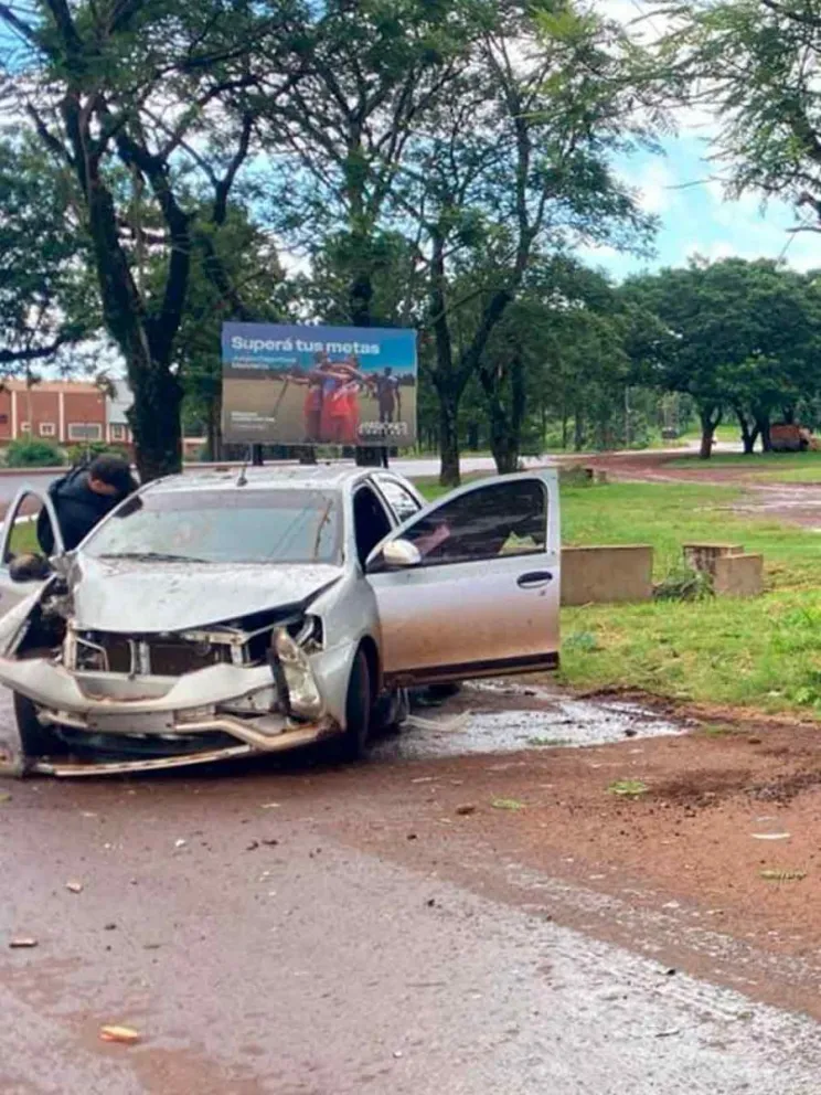 El vehículo en el que circulaban