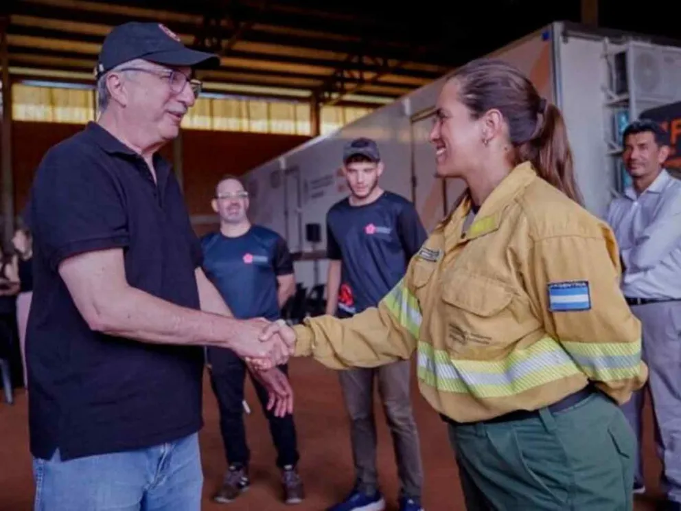 El Gobernador saludó a los brigadistas 