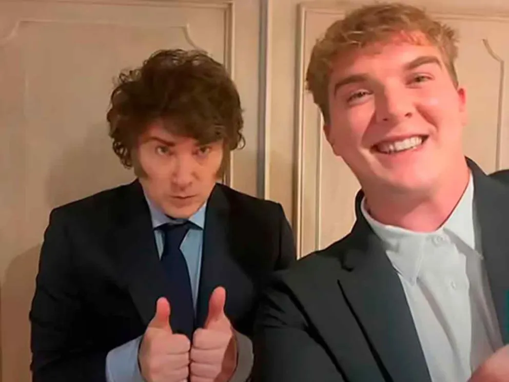 Javier Milei y Hayden Davis