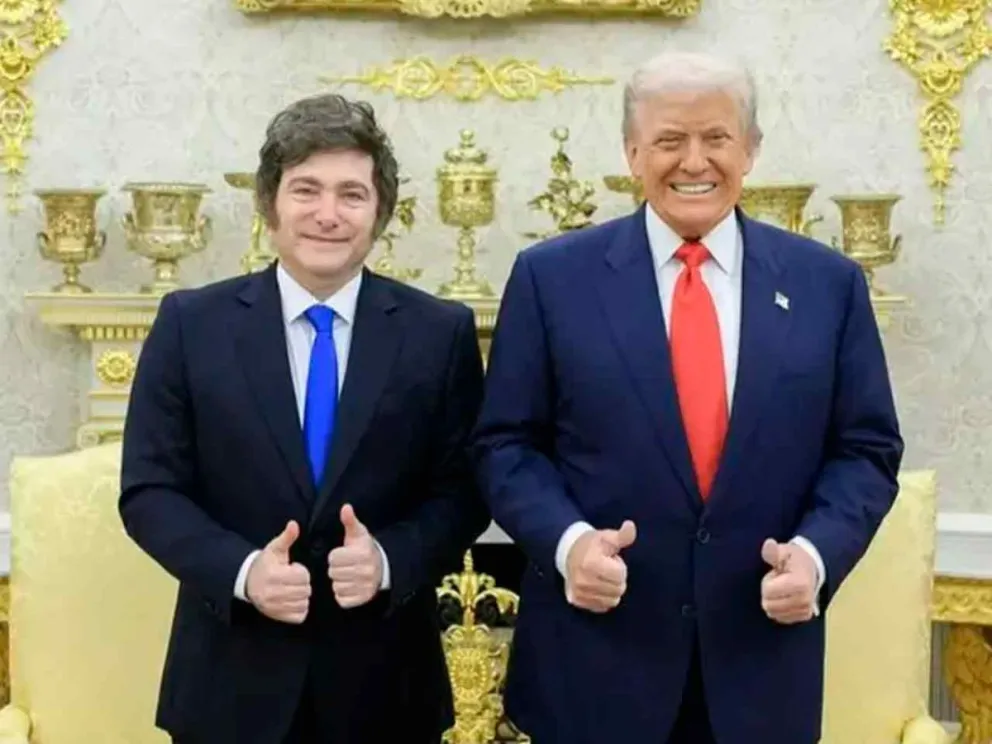 Javier Milei y Donald Trump