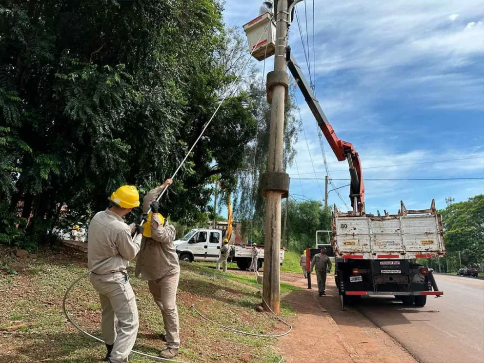 Realizó tendido de 100 metros de línea preensamblada